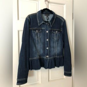 Peplum Jean Jacket